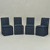 Diane Performance Dining Side Chair with Casters - Navy Upholstered Dining Chair | Modern Dining Chairs | Kinwell Furniture | Performance Fabric Dining Chairs